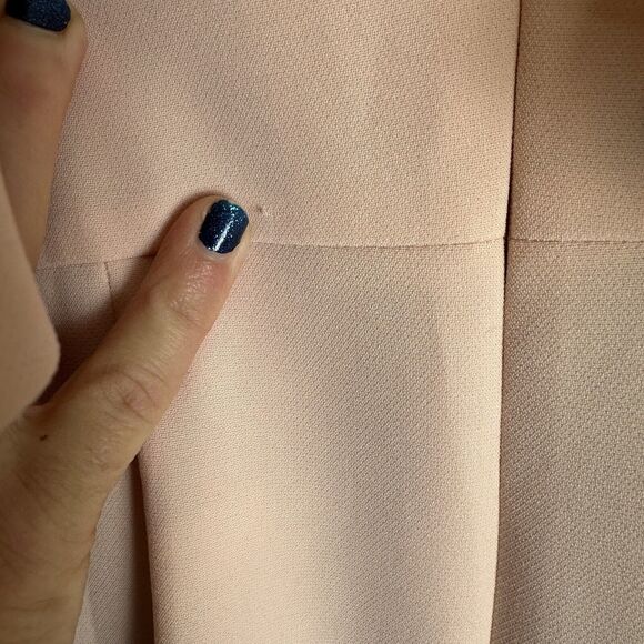 Eliza J Ruffle Bodice Cold Shoulder Formal Gown Womens Size 6 Light Pink - Picture 8 of 16